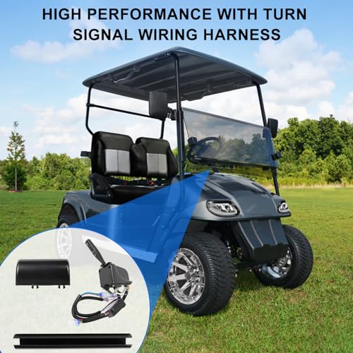 KAKSEY Golf Cart LED Headlight & Tail Light Kit with Turn Signals for EZGO 2014+