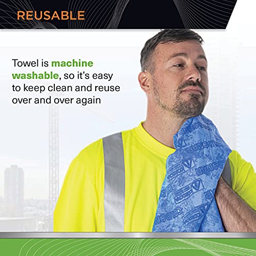 Cordova CT500 Coldsnap Cooling Towel Gray 33.5 x 13 Inches Super Absorbent
