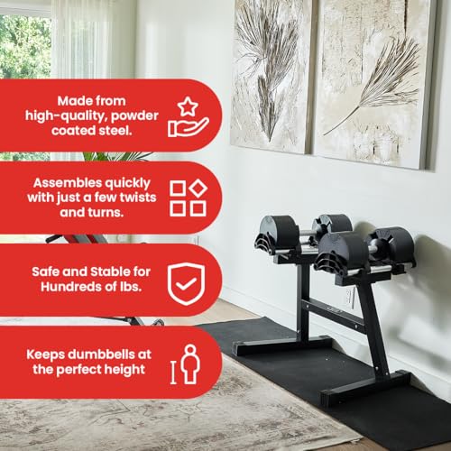Adjustable Dumbbell Rack Stand for NUOBELL 550 & 580 - Home Gym Storage