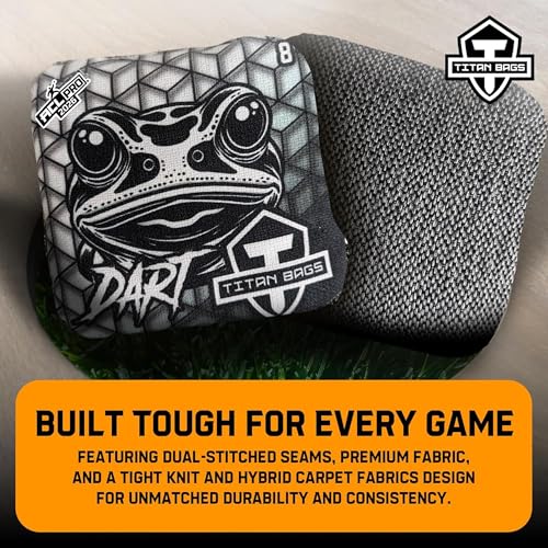 Titan Bags Dart ACL Cornhole Bags - Speed 5/8 - Geo Variation, Pack of 4