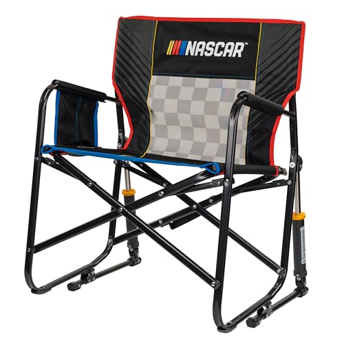 Portable Folding Rocking Chair with Drink Holder - Heavy Duty Outdoor Seating