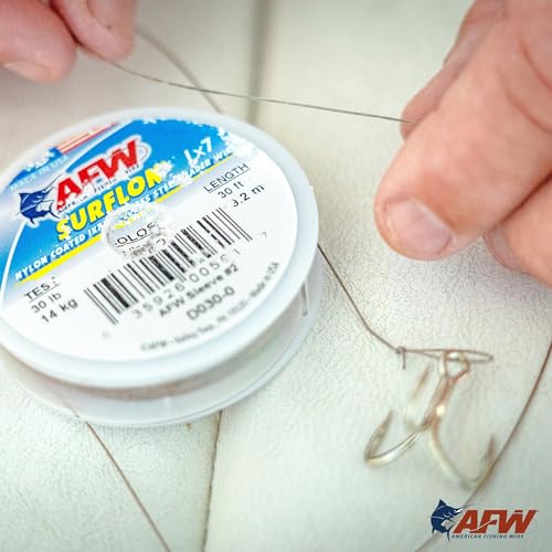 Black Nylon Coated 1x7 Stainless Steel Fishing Leader - 100 Feet, 60 Pound Test