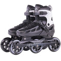 Adult & Youth Inline Skates Black Large Size - Adjustable Fitness Speed Racing