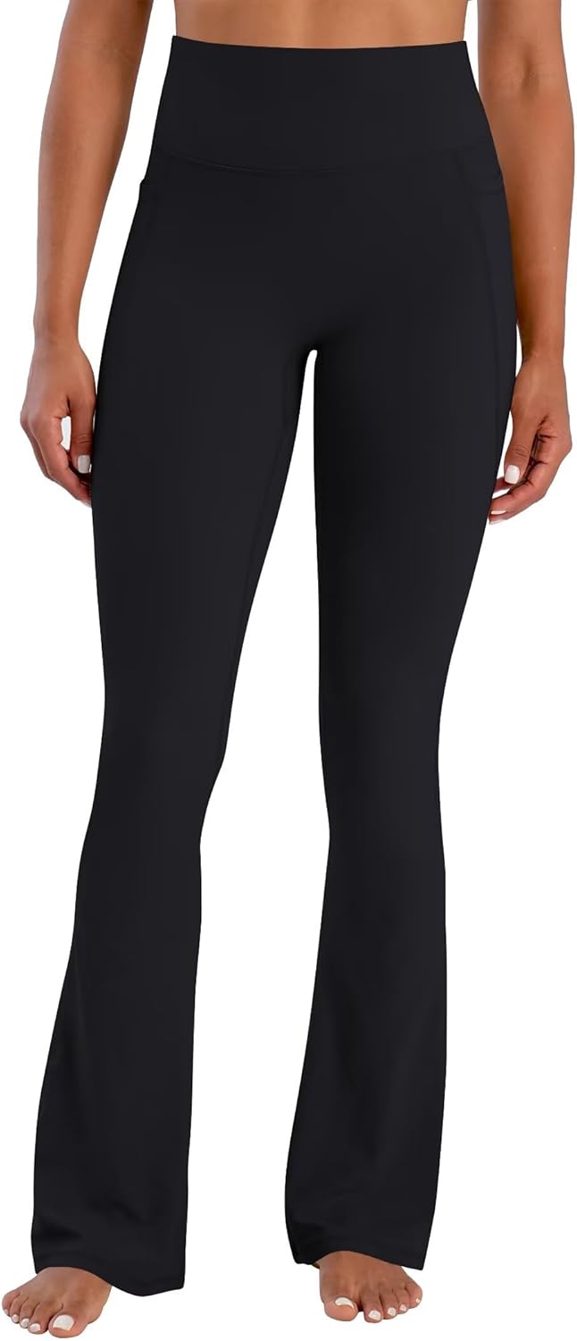 Sunzel Flare Leggings for Women - Hidden Butt Lifting, Tummy Control | Pockets, Mini Flared Design