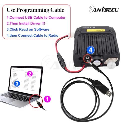 Dual Band Car Radio Transceiver with USB Programming - 25W VHF UHF Mobile Radio