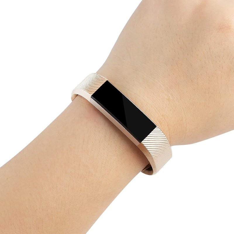 Tobfit Pack 2 Sport Bands for Fitbit Alta/Alta HR/Ace – Rose Gold & Champagne Gold Small