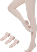 Yilanmy Dance Tights - Ultra Soft Convertible Ballet Tights for Women | 3 Pairs Opaque