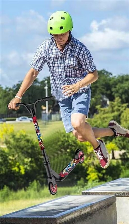 Trick Pro Scooter Quality Stunt Scooter for Kids 8 Years and Up Adults Complete Kick Scooter for Intermediate,Beginner,Advanced and Professional Rider Teens Cool Scooter Freestyle Tricks Black
