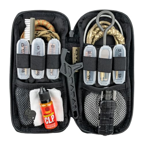Otis Pistol Cleaning Kit for 9mm, .40 Cal & .45 Cal | Complete Maintenance