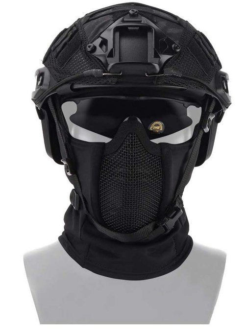 Simways Balaclava Mesh Mask with Full Face Cover Anti-dust Windproof for Paintball Airsoft (Black)