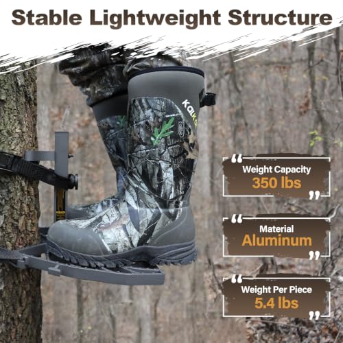 Kalkal Lightweight Adjustable Saddle Hunting Platform for Tree Stands