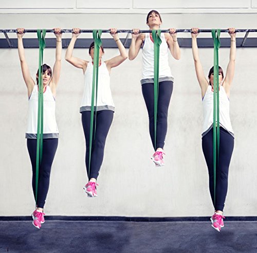 BOSS FITNESS PRODUCTS - Assisted Pull Up Bands - Power Lifting Bands - Resistance Loop Bands - Stretching Bands - 41" Inches (Green Band)