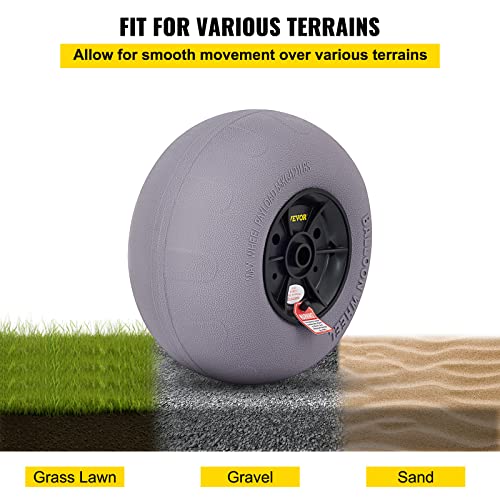 VEVOR 12-Inch Beach Balloon Wheels for Cart Transport - Inflatable Sand Wheels