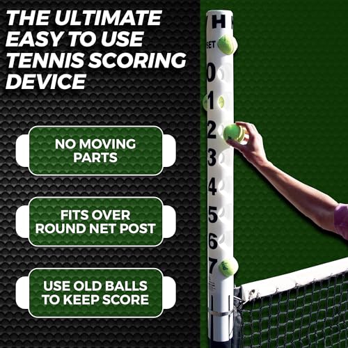 Tourna Tennis Net Post Score Tube, Black