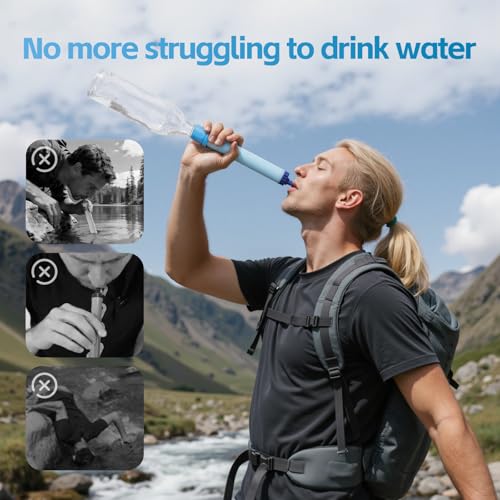 Water Filter Coupling for LifeStraw - 6 Pack, Easy Drinking & Sharing