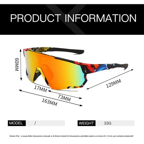 Long Keeper Polarized Sport Cycling Sunglasses with 3 Interchangeable Lens Men Women Baseball Fishing Glasses (Colorful/Red-3lens)