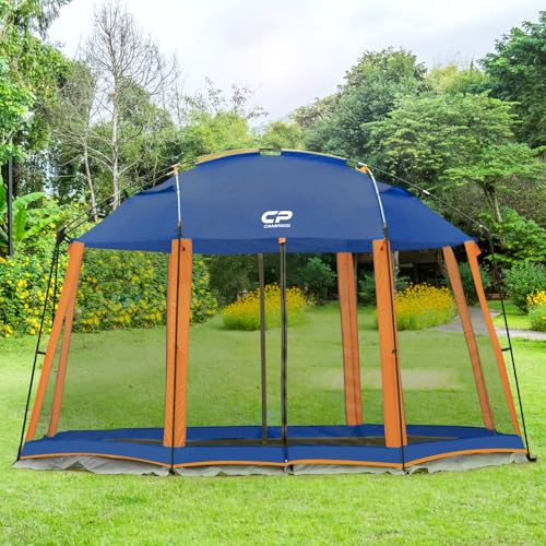 Blue CAMPROS CP 13x13 Ft Screen House Tent with Mesh Walls, Easy Setup