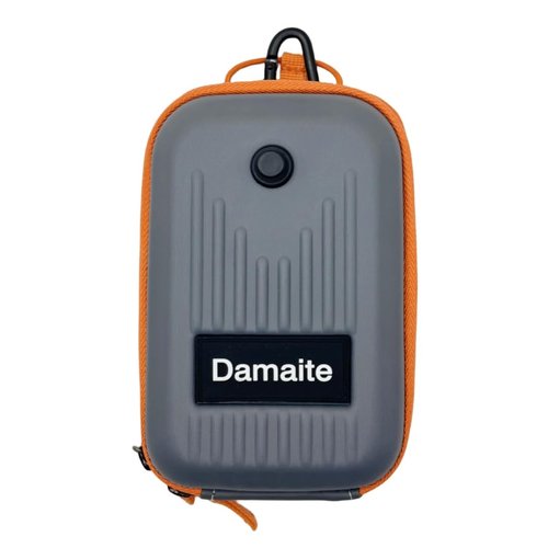 Golf Rangefinder Hard Shell Case, Hard Golf Rangefinder Case Universal Range Finder Carry Bag for Most Rangefinders (Gray-Orange Color Clash)