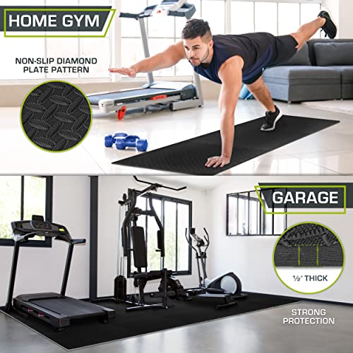 ProsourceFit Black 36-Pack Interlocking EVA Foam Puzzle Floor Tiles for Home Gym - 144 sq ft