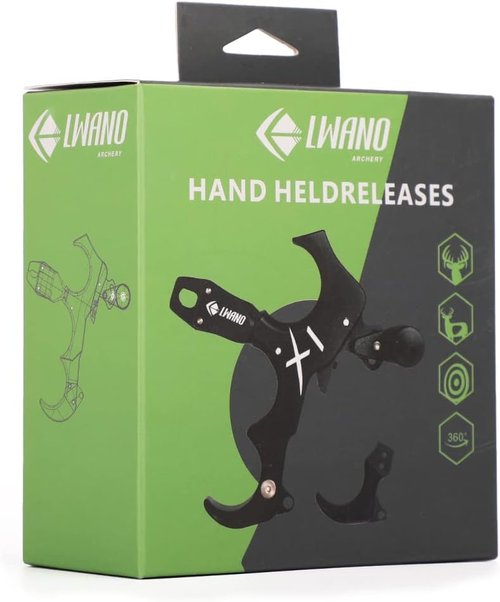 LWANO X1 Compound Bow Release - Adjustable 3&4 Finger Grip Archery Release Aid for Precision Shooting