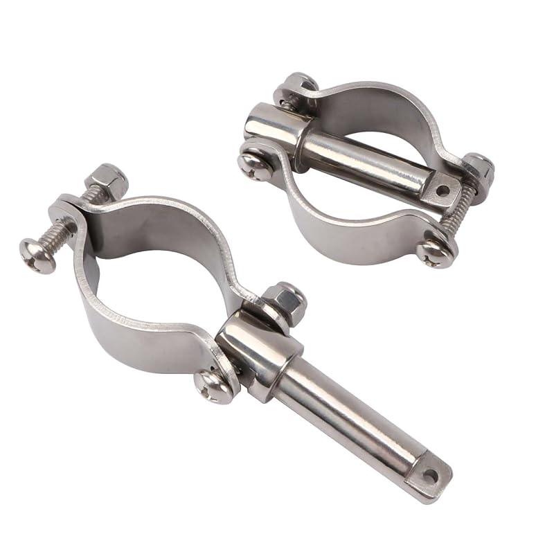 Stainless Steel Oarlock Socket - Side Mount Rowlock 316 Marine Grade, 2 Pack