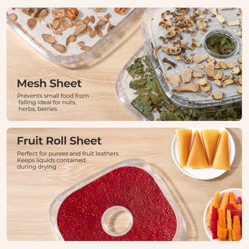 OSTBA Food Dehydrator with 8 BPA-Free Trays & Adjustable Temp, 240W
