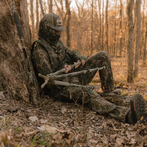 Mossy Oak Bottomland BOG Deadshot Hunting Tripod with Adjustable Height & Universal Shooting Rest