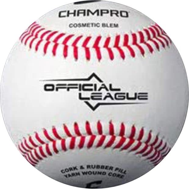 Official League Baseballs - 30 Full Grain Leather Cover Baseballs in Bucket for Youth & High School