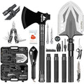 Suprock Black 06 Survival Shovel & Tactical Axe Combo - 30-in-1 Emergency Multi-Tool for Camping & Hiking