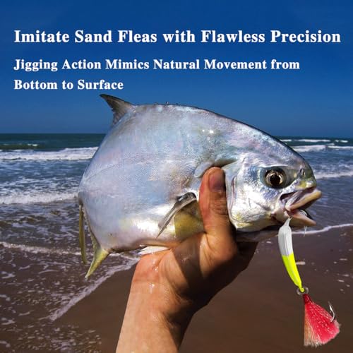 Mixed Color 3/8oz Fishing Jig Heads with Teaser Hooks - Saltwater Stand Up Jigs 5 Pack