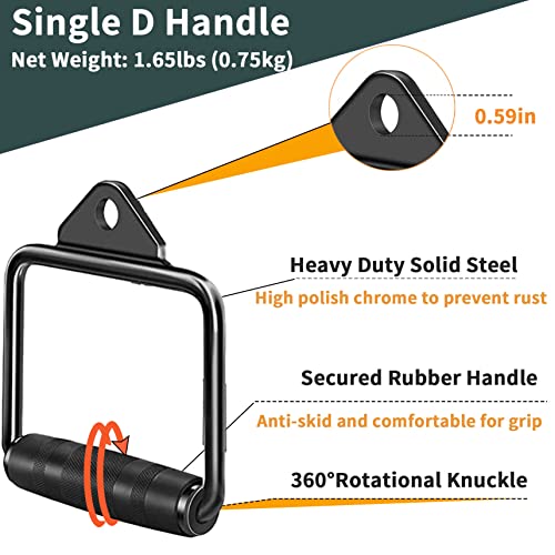 Gym Cable Machine Attachments Set for Resistance Training & Strength Building