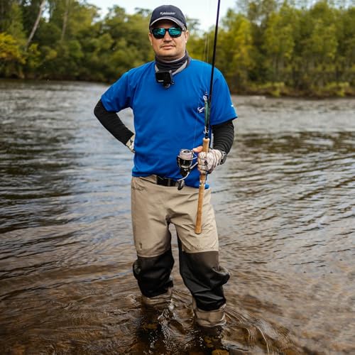 Kylebooker Breathable Stockingfoot Waist High Waders - Medium Khaki & Olive Green