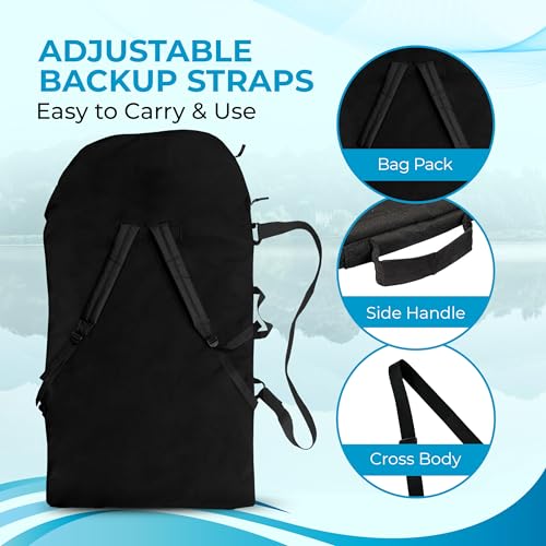 Waterproof Bodyboard Bag for 2 Boards - Heavy-Duty Beach Gear Backpack