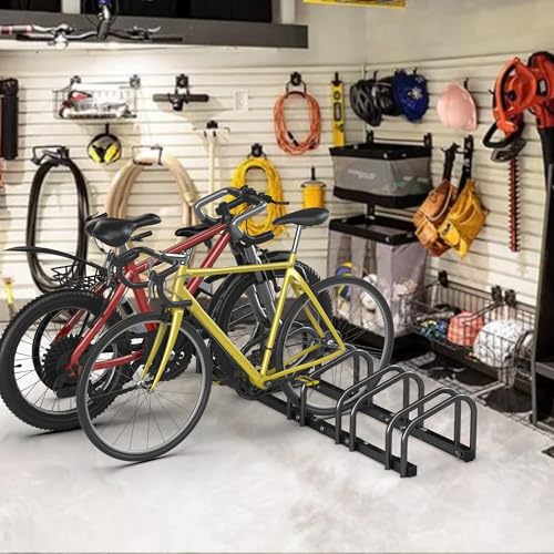 Ultrawall 5 Bike Floor Rack for Garage - Heavy Duty Bicycle Storage Stand