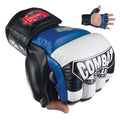 Combat Sports MMA Amateur Competition Gloves Large Blue - Leather Fight Gloves