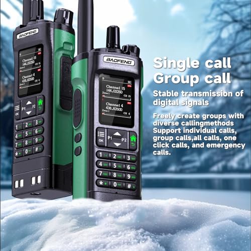 Baofeng DM-32 UV/Analog Digital 2-Way Radio GPS Satellite Matching Black