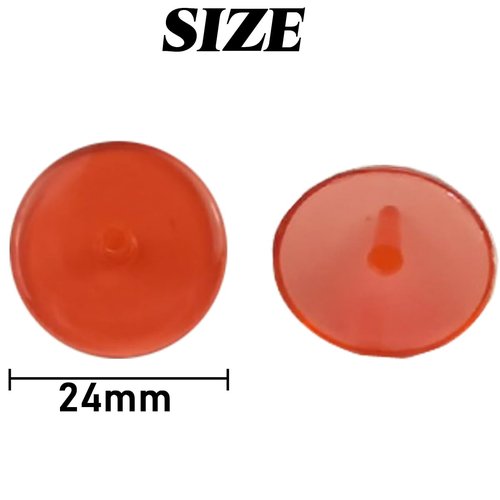 GXXMEI 200PCS Plastic Round Transparent Golf Ball Position Markers for Golf and Baseball (5 Color, 24mm)