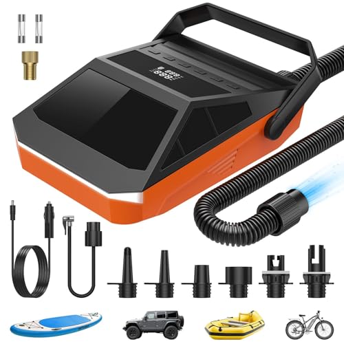 Electric Pump for Inflatable Paddle Boards & Water Sports - Orange Variation