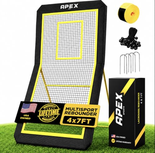 Apex Sports Lacrosse Rebounder 4x7 Feet - Professional Training Equipment