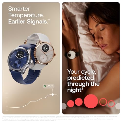 Withings ScanWatch 2 42mm Black Hybrid Smartwatch with Heart Rate & Sleep Tracking