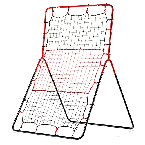 55-Inch Baseball Pitching Return Screen & Target for Youth Training - Black