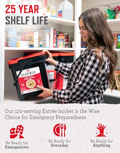 Emergency Pack Bucket - 120 Servings ReadyWise Survival Food Supply