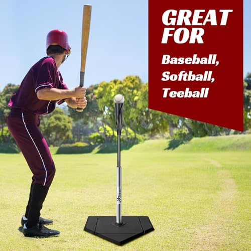 Portable Baseball Batting Tee - Height Adjustable for All Ages
