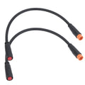Electric Bike Brake Adapter Cable for BAFANG Ebike System, 2-Pin Female to 3-Pin Male, 5.9 inches, Black(2 PCS)