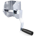 Zonon Hand Crank Tensioner Iron Tennis Post Reel Hand Crank Tensioning Device Tennis Post Winder Accessories with Long Detachable Handle for Outdoor Volleyball Badminton Pole Net