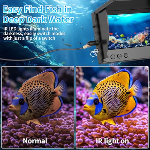 Underwater Fishing Camera TMACTIME 1080P HD 30M Cable Waterproof Night Vision