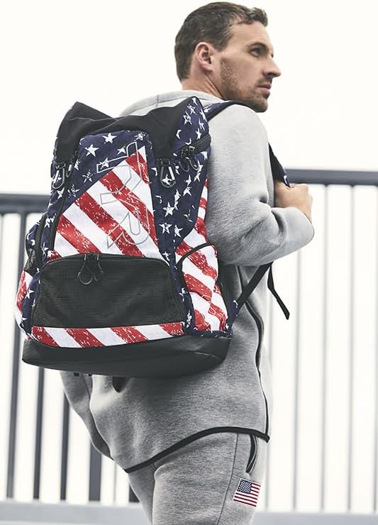 TYR Alliance Backpack | Wet/Dry Athletic Gym & Pool Bag - 45L Capacity, Ergonomic, Water-Resistant
