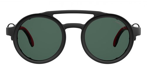 Carrera unisex adult Carrera 5046/S Sunglasses, Black/Green, 49mm 24mm US