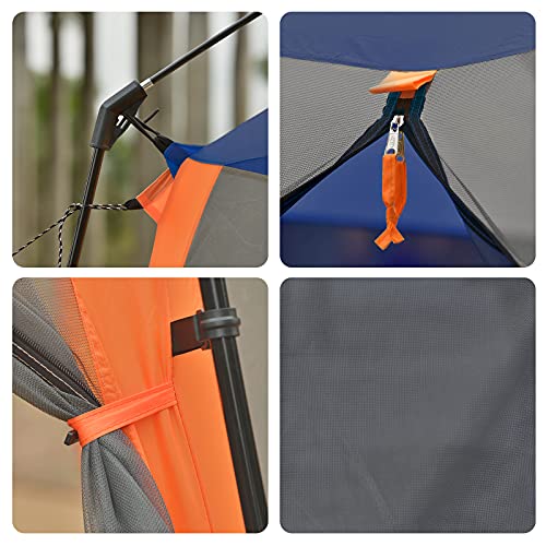 Blue CAMPROS CP 13x13 Ft Screen House Tent with Mesh Walls, Easy Setup