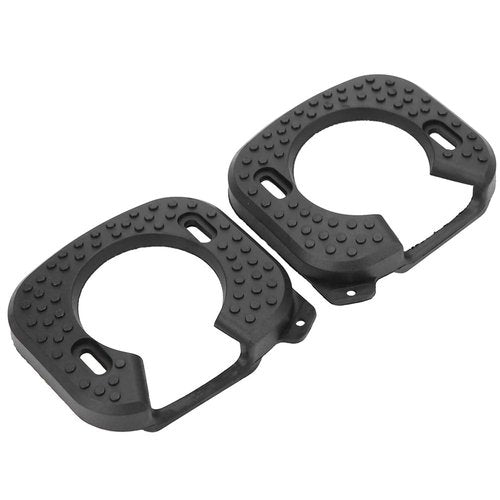 Estink Cycling Shoes Cleat Cover, 1 Pair Black Rubber Quick Release Cycling Pedal Cleat Cover Pedal Shoe Cleat Covers Fit for Zero Light Action Cycling Accessory